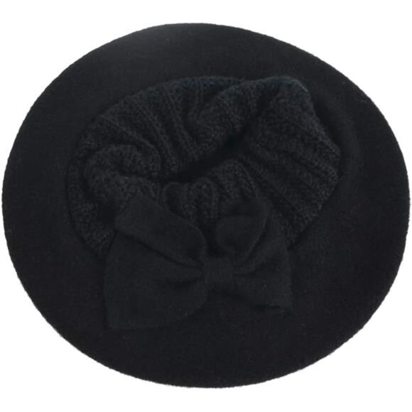 Women\'s 100% Wool Bucket Hat Felt Cloche Beret Dress Winter Beanie Hats
